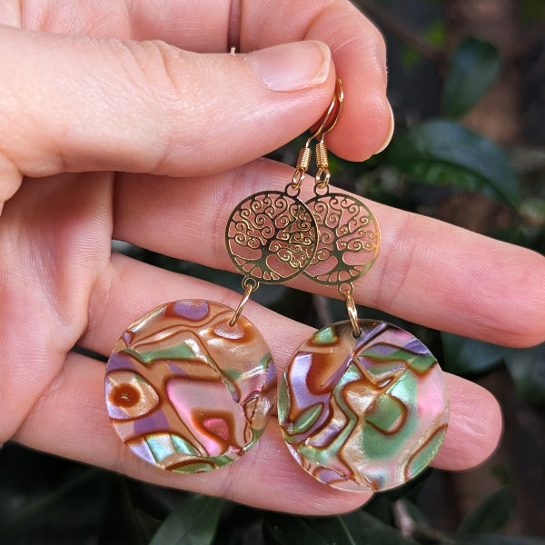 Lina Gold - Acrylic Earrings