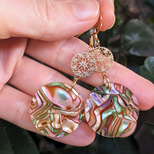 Orla Gold - Acrylic Earrings