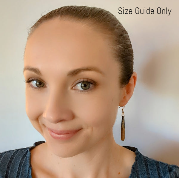 Women wearing Allure Drops (KiKi Drops) as a size guide.