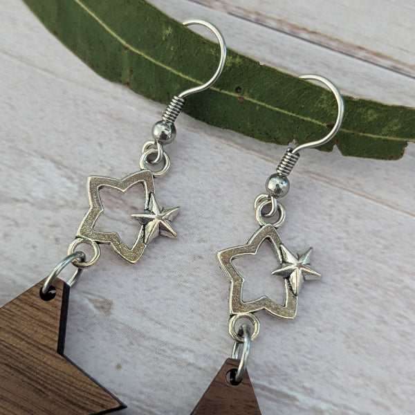 Sirius Dangles - Wooden Earrings