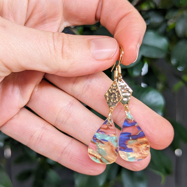 Edan Gold - Acrylic Earrings