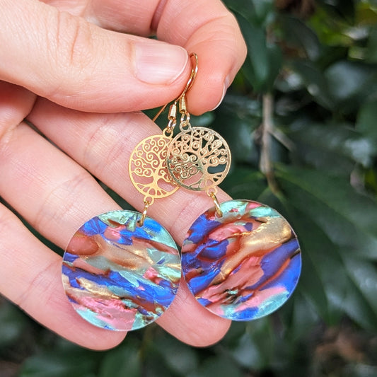 Lina Gold - Acrylic Earrings