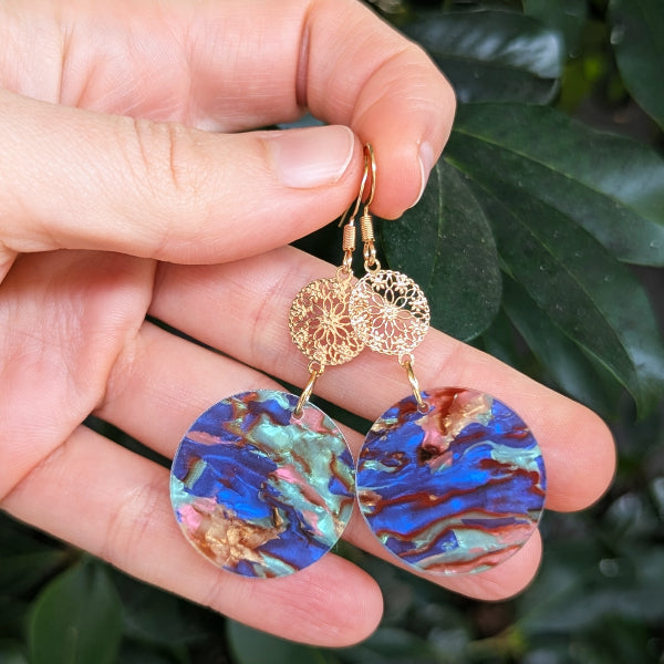 Orla Gold - Acrylic Earrings