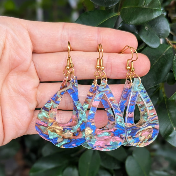 Selene Gold - Acrylic Earrings